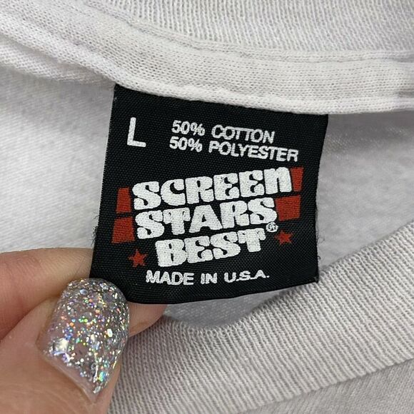 Screen Stars T-Shirt Vintage 90s 1990 Single Stitch West KY Boot Camp Lincoln St - Picture 6 of 6